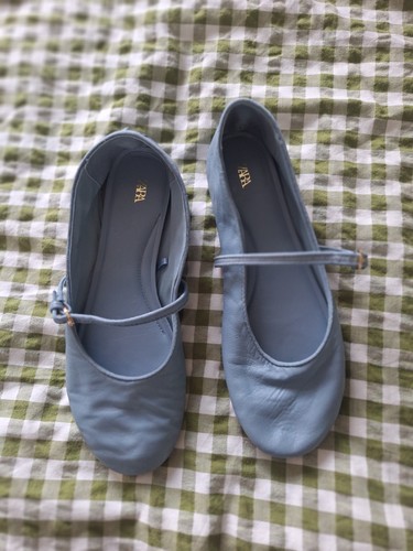 Ladies zara size uk5 blue - ladies, flat