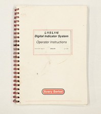 Avery Berkel L115/L116 digital indicator system operator instruction manual