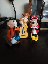 Set of 3 Disney Soft Plastic Figures - Minnie Mouse, Goofy, Woody