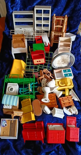 Vintage dolls house furniture - dolls,