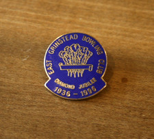East Grinstead Bowling Club Diamond Jubilee 1936-1996 Enamel Pin Badge