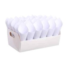 30 Hole White Confetti Cone