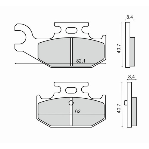 Rear brake pads - rear,