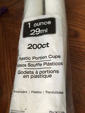 200 X 1oz Plastic Portion  Pots