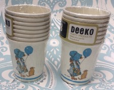 16x Vtg Holly Hobbie Paper Cups Sealed Packs Deeko Party Product Props Display