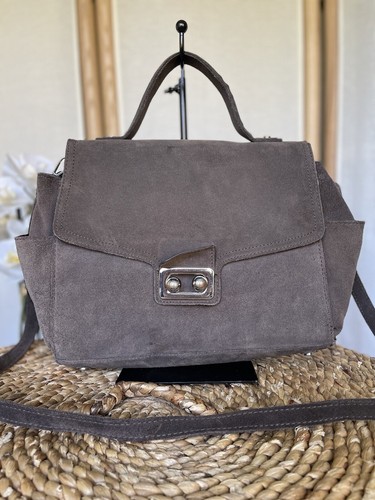 Zara suede leather - , satchel