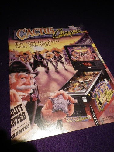 Bally cactus canyon - cactus, pinball