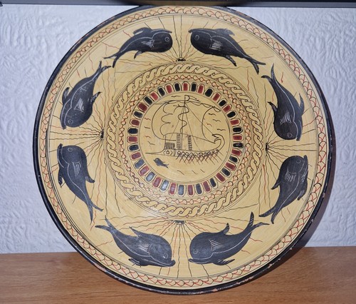 Decorative greek clay pottery - clay,