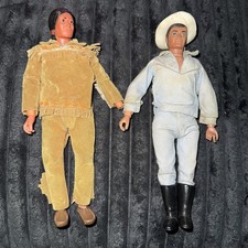VINTAGE 1970's MARX GABRIEL LONE RANGER & TONTO' ACTION FIGURES original clothes