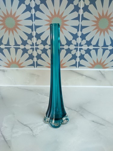 Elegant vintage teal long neck - elegant,