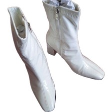 Catwalk White Patent Ankle