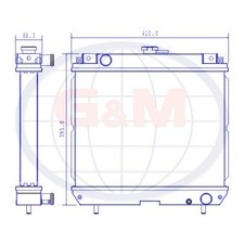 Radiator for ISEKI Kubota