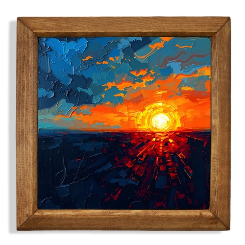 Sunburst stone wall art - sunburst,