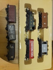 HORNBY "OO"GAUGE GWR GOODS TRAIN SET WITH 3 BACKMANN TRUCKS SAN3