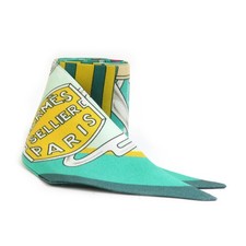 Hermes HERMES Scarf/Muffler Twilly Silk Green Multicolor Women's e60542a