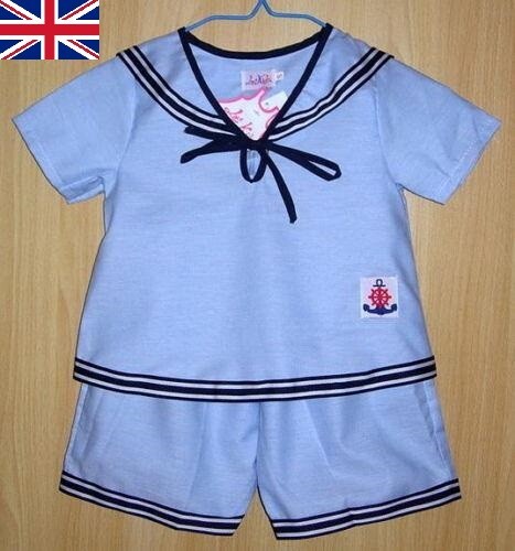 Blue baby boy shorts outfit - blue,
