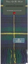 Johnstone Modern Tartan Clan Scarf Soft Lambswool