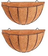 2 Wall Basket Planter & Coco