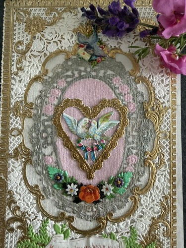 Antique victorian valentine - antique,