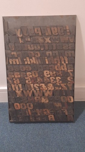 Wooden letterpress printing - letterpress,