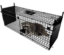 Thealyn Animal Cage Trap 84 X 33 X 28 cm Double Door Animal Cage Trap Metal Trap