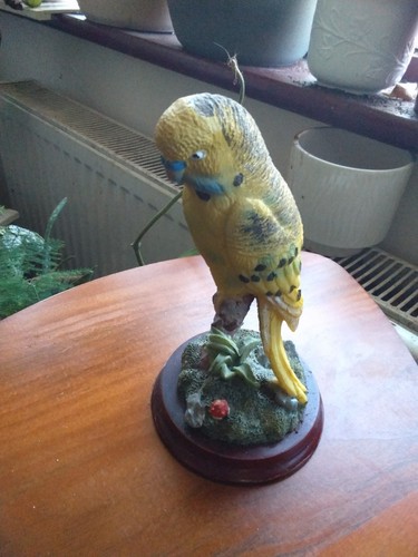Budgie ornament ceramic - budgie,