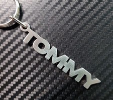 TOMMY Keyring Keychain Key Fob Stainless Steel Name Gift