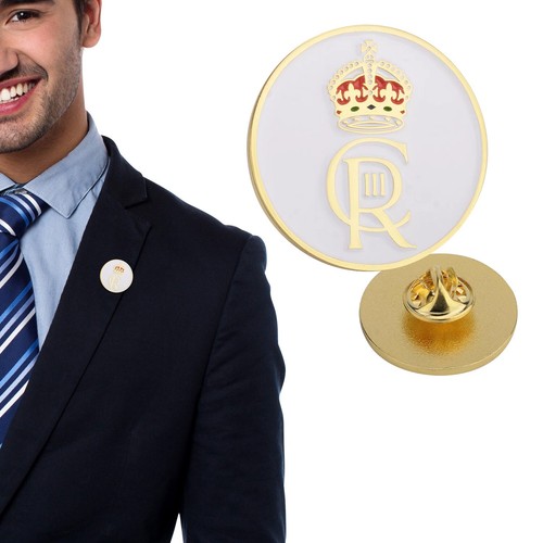 Royal crown lapel pin badge - crown,