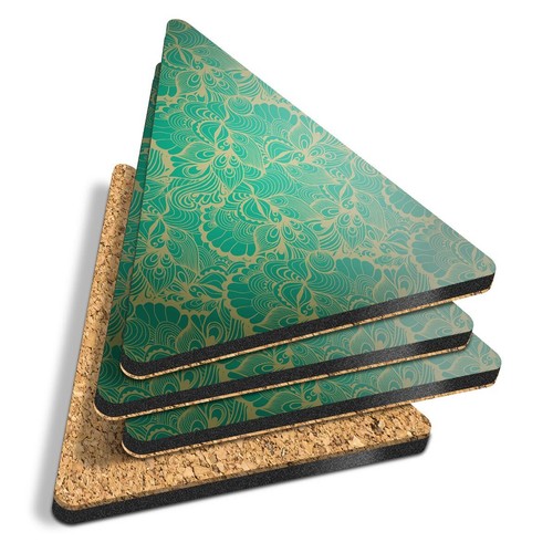 Triangle coasters vintage - 4x,
