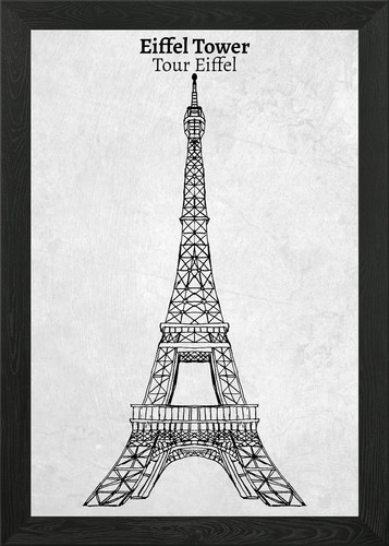 Sketch the eiffel tower - of,