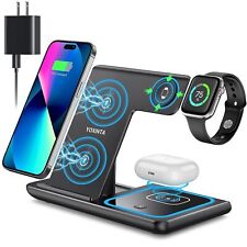 3 in 1 Fast Wireless Dock Charger Stand for iPhone 15/14/13/12 & Apple Watch