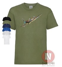 WW2 RAF Spitfire T-shirt WW2 aircraft Battle of Britain kids tee 