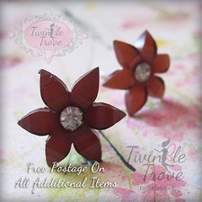 6 Petal Acrylic Flower Stud