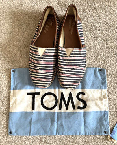 Toms navy cream red stripe - navy,