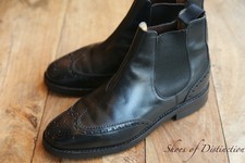 Church's Churchs Ketsby Black Leather Chelsea Boots Shoes Men's UK 8 F US 9 £960