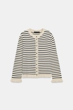 Zara ruffle trim striped