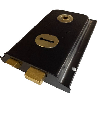 Black rim sash lock - 155, x