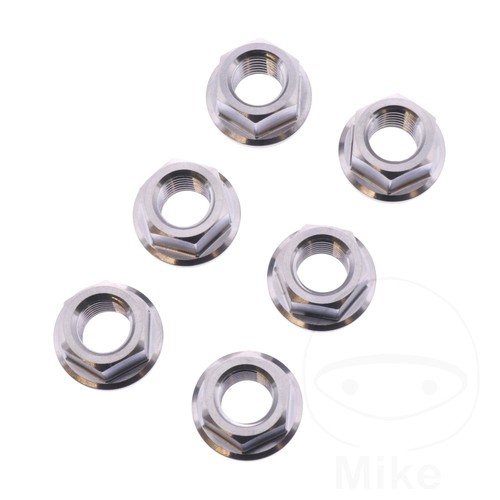 Nut rear sprocket kit - sprocket, titanium