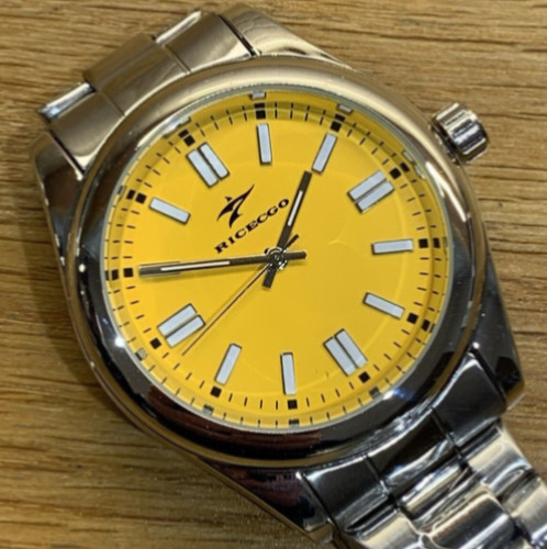 Yellow quartz watch - yellow,