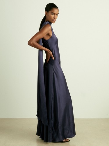 Reiss fae satin cape dress - reiss,