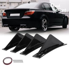 For 5 Series E60 E61 M Sport Rear Bumper Diffuser Shark Fin Spoiler Curved Shape