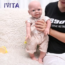 IVITA 19'' Floppy Silicone Reborn Baby Boy OOAK Doll Preemie Xmas Kids Gift