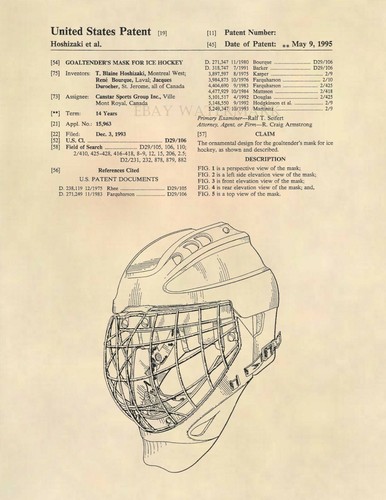 Ice hockey goalie mask - ice, us