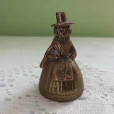 Vintage Brass Welsh Lady Small