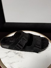 Suede Nylon Clip Two Strip Slipper Ted baker