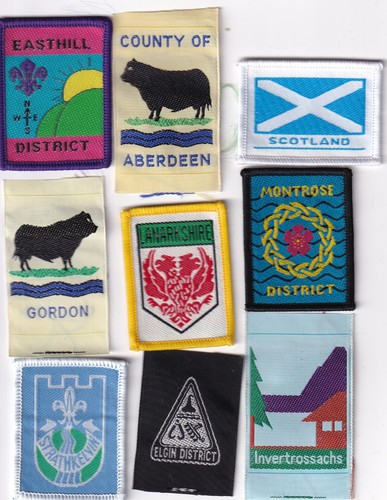 Boy scout badges from - boy,