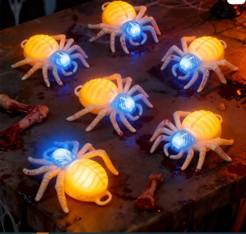 Led halloween spider lights - led,