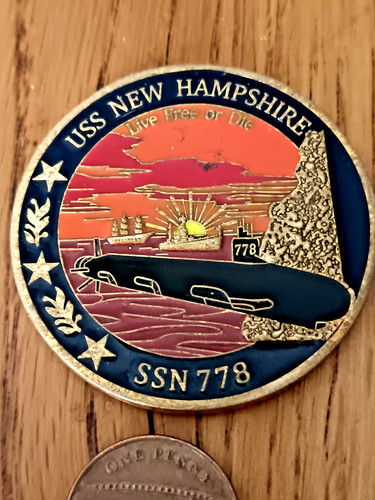 Vintage uss new - hampshire, ssn