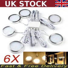 6X 12V LED Spotlight Interior Round White for VW T4 T5 Camping RV Marine New