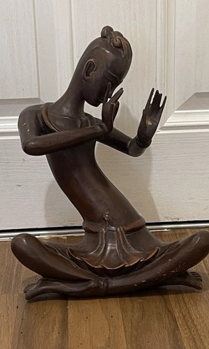 Large hand carved statue - large,